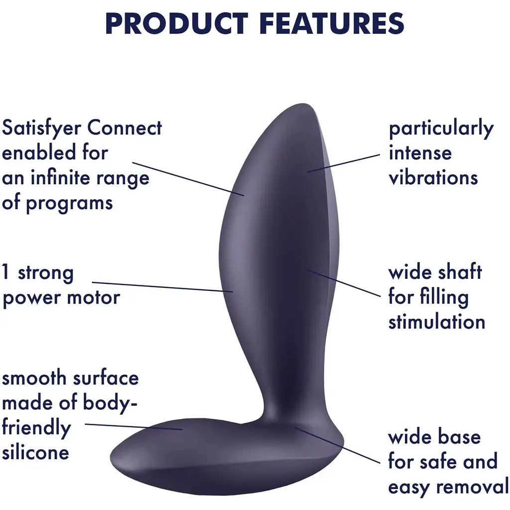 Анальна смарт-пробка з вібрацією Satisfyer Power Plug - фото 6