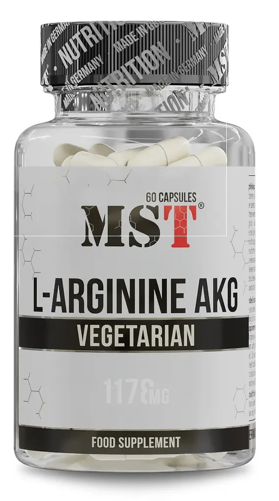 MST Аргінін Альфа-Кетоглутарат (ААКГ) 1178 мг - 60 вег. капсул