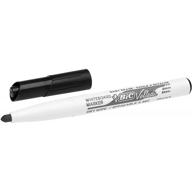 Маркеры для досок BIC Velleda 1741 1.6 мм 12 шт. черные (9581711) - фото 4