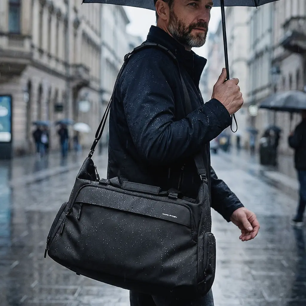 Дорожня сумка Mark Ryden MR365 з захистом від вологи та відділеням для взуття (Чорний) - фото 3