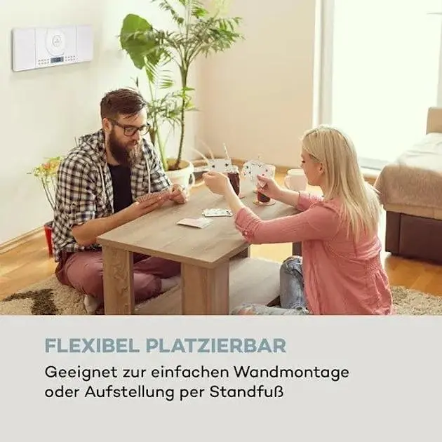 Акустическая стереосистема Auna Wallie Microsystem CD (10033228) - фото 2