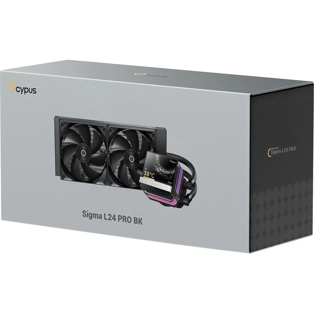 Система водяного охолодження Ocypus Sigma L24 Pro Black (SIGMA-L24-BK2ANWL00P-GL) [165878] - фото 9