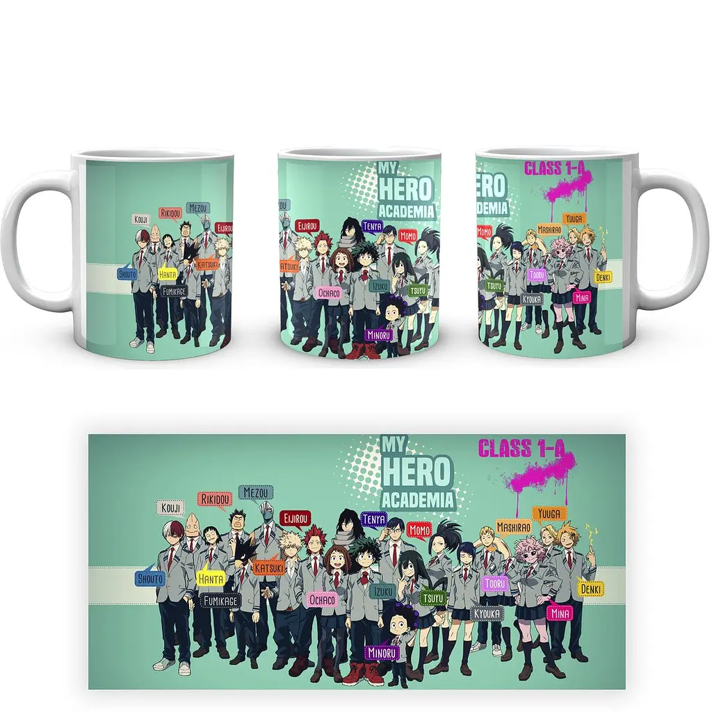 Кружка GeekLand Моя геройская академия My Hero Academia Класс 1-А MHA 02.526 330 мл белая - фото 3