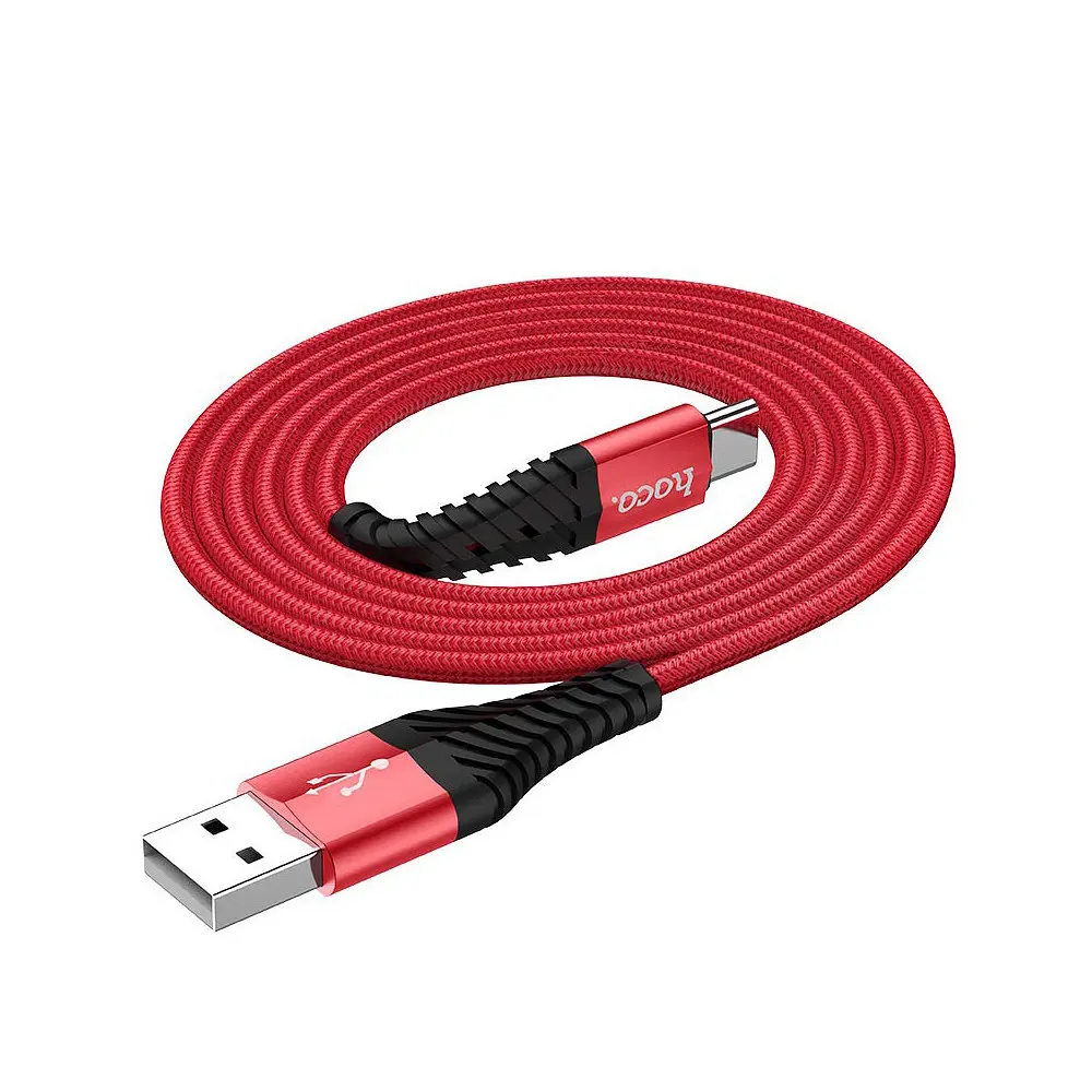 Кабель для зарядки телефона кабель USB-microUSB Hoco COOL DATA CABLE X38 1м 2.4А шнур микро usb юсб