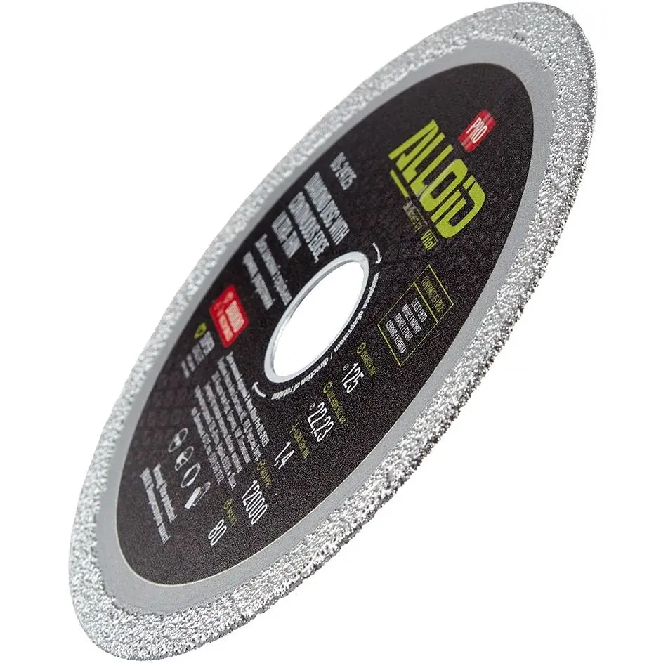 Диск алмазний Alloid Building Tools з суцільною кромкою ультратонкий 125 мм (DS-24125) - фото 2