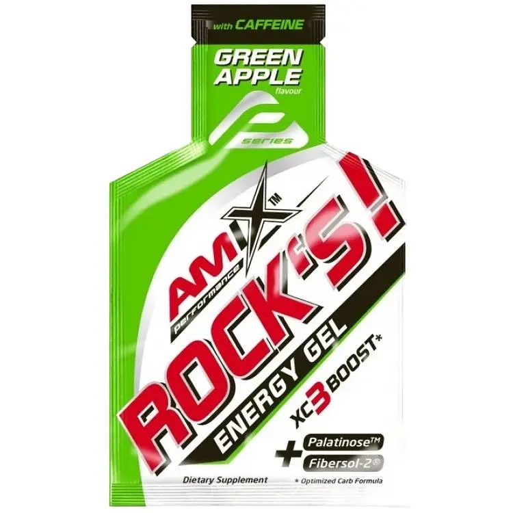 Ізотонік Amix Performance Rock´s Gel with caffeine зелене яблуко 32 г - фото 1