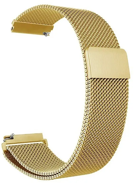 Ремінець 22 мм міланська петля BeWatch для Amazfit Pop 3S/3R Золотий (1020228.1) - фото 5