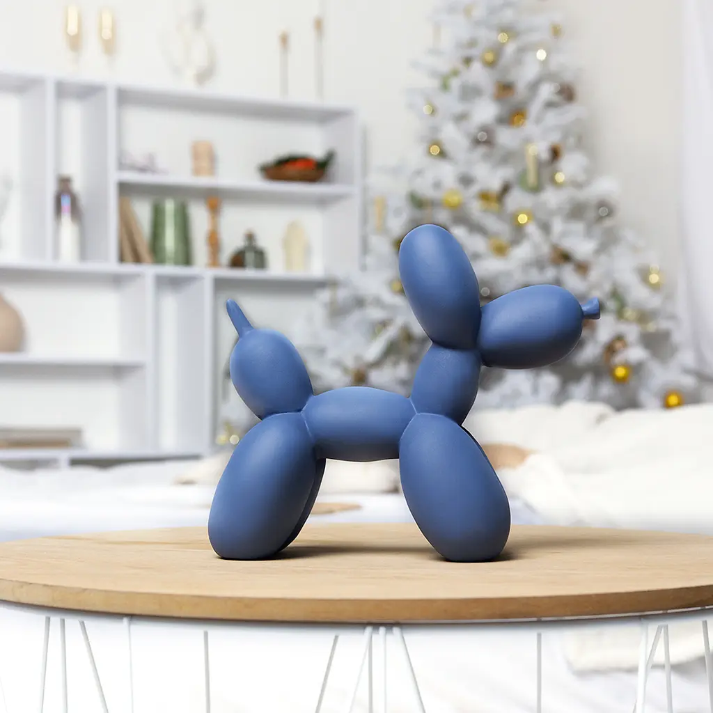 Статуетка декоративна МВМ My Home Пес з кульки синя (DH-ST-06 DARK BLUE) - фото 5