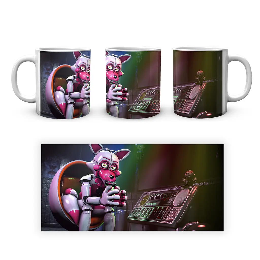 Кружка GeekLand Five Nights At Freddys П'ять ночей з Фредді Funtime Foxy Сидить FN.02.389 - фото 4