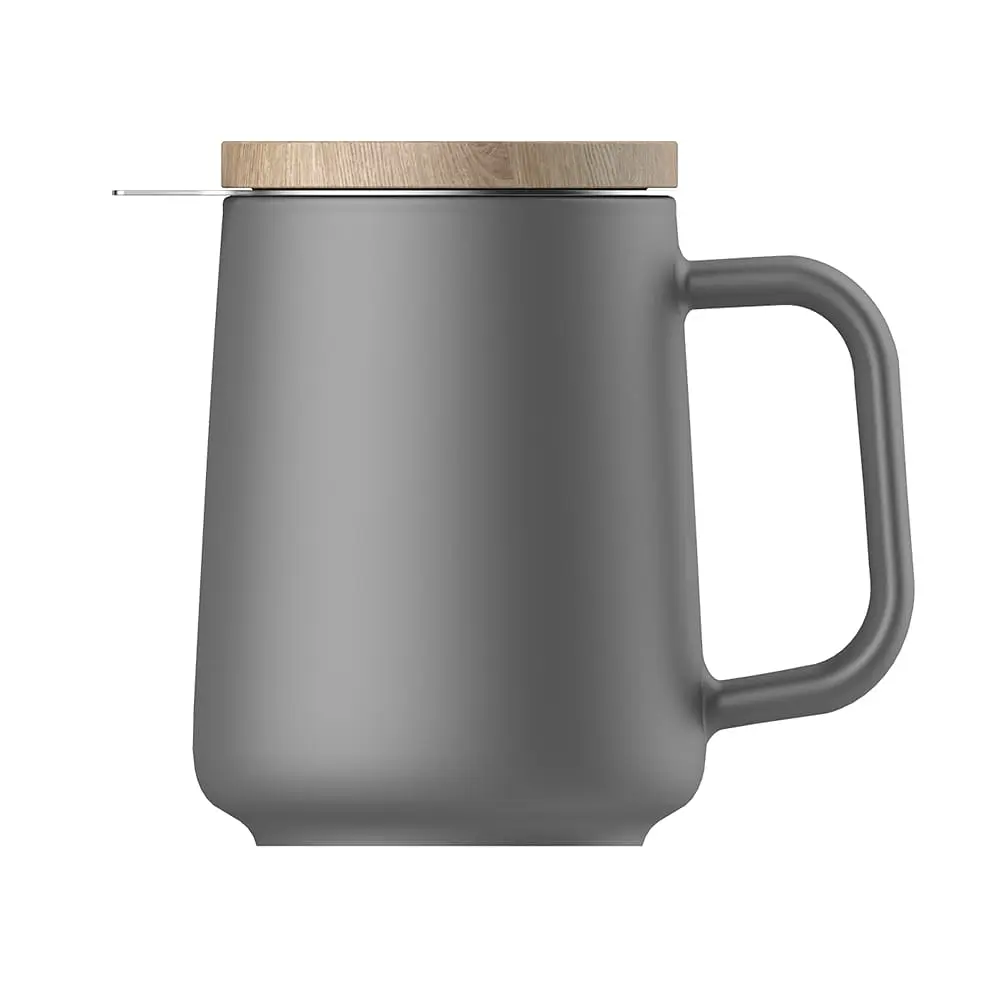 Чашка-заварник U Brewing Mug Wood, 500 мл - Червоний - фото 6