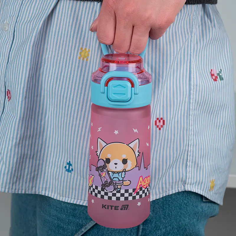 Бутылочка для воды Kite Aggretsuko розовая 560 мл (AR25-1213) - фото 6