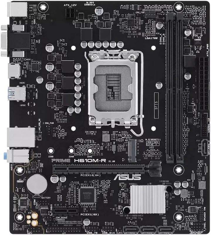 Материнська плата Asus H610M-R-SI Prime LGA 1700 (PRIME H610M-R-SI) - фото 4