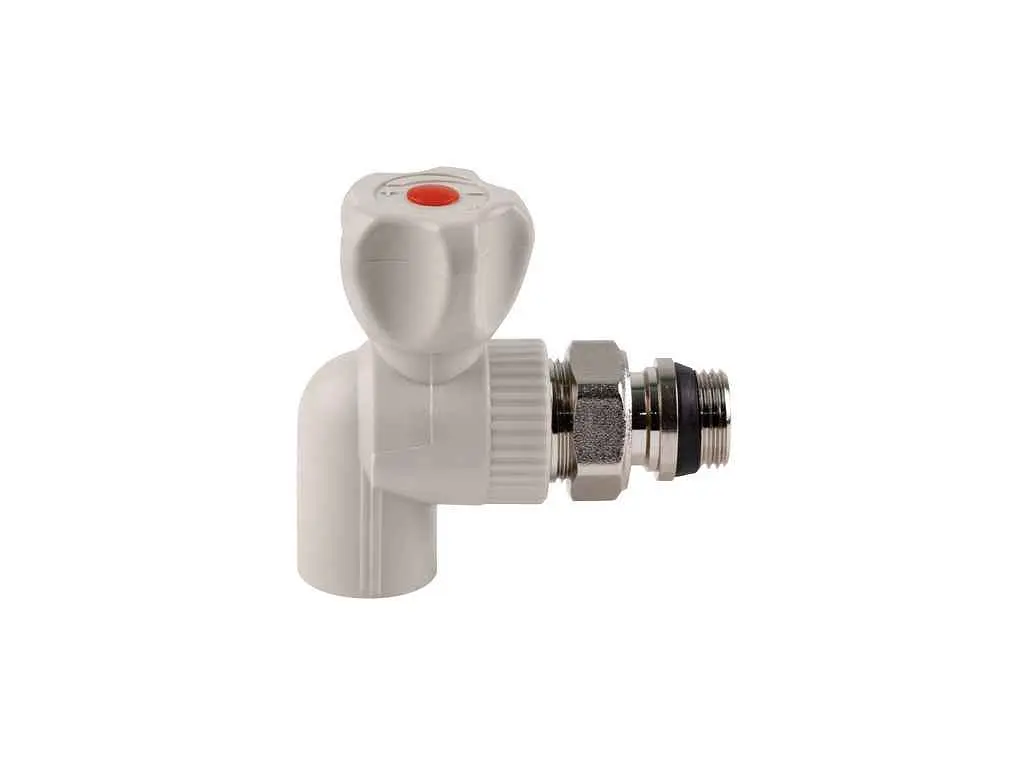 Кран PPR радіат. Кутовий Thermo Alliance 1/2" 20мм 20х1/2"З для радіаторів (DSW431) - фото 3