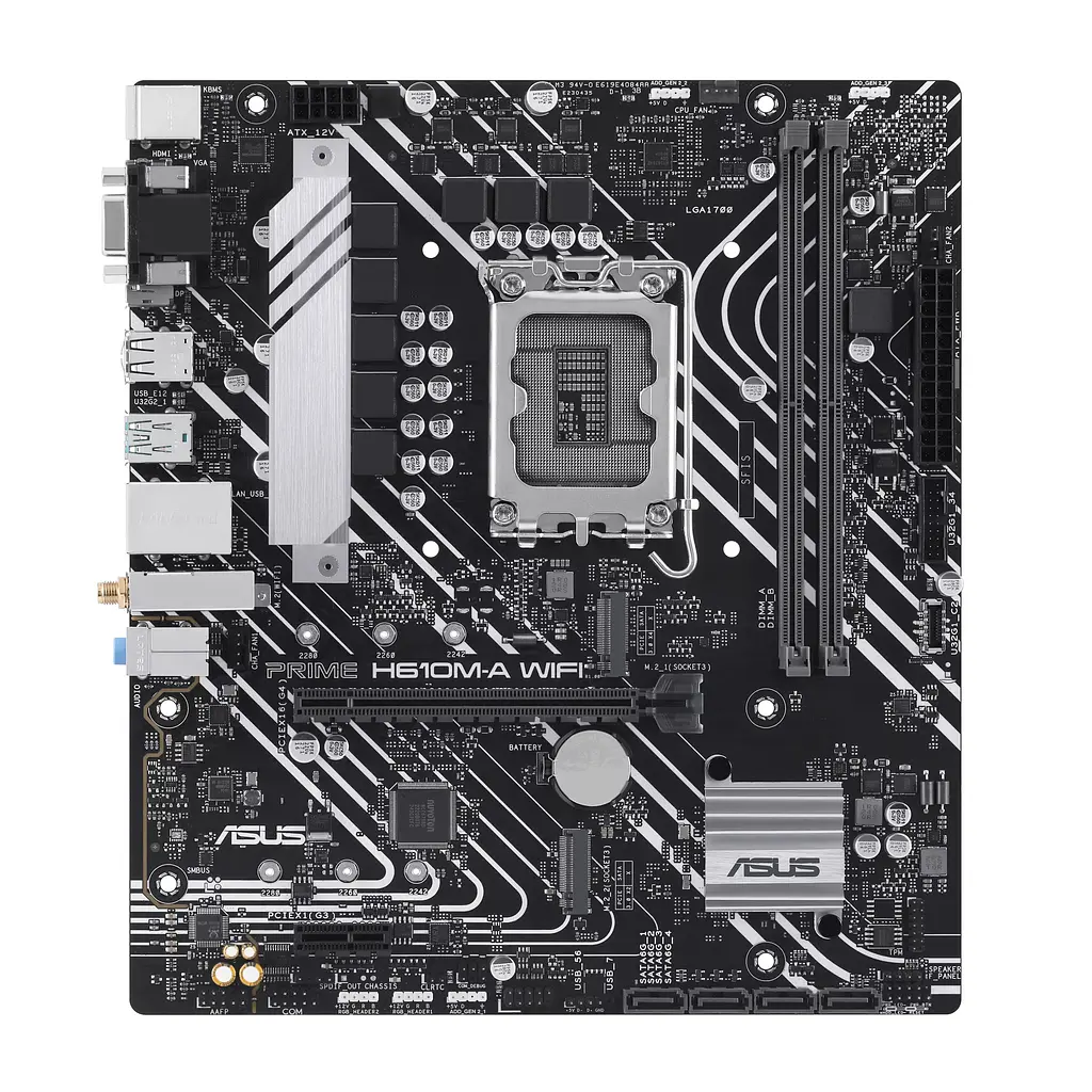 Материнская плата PRIME H610M-A WIFI s1700 H610 2xDDR5 M.2 HDMI D-Sub DP Wi-Fi BT mATX Asus teh0018979 - фото 2