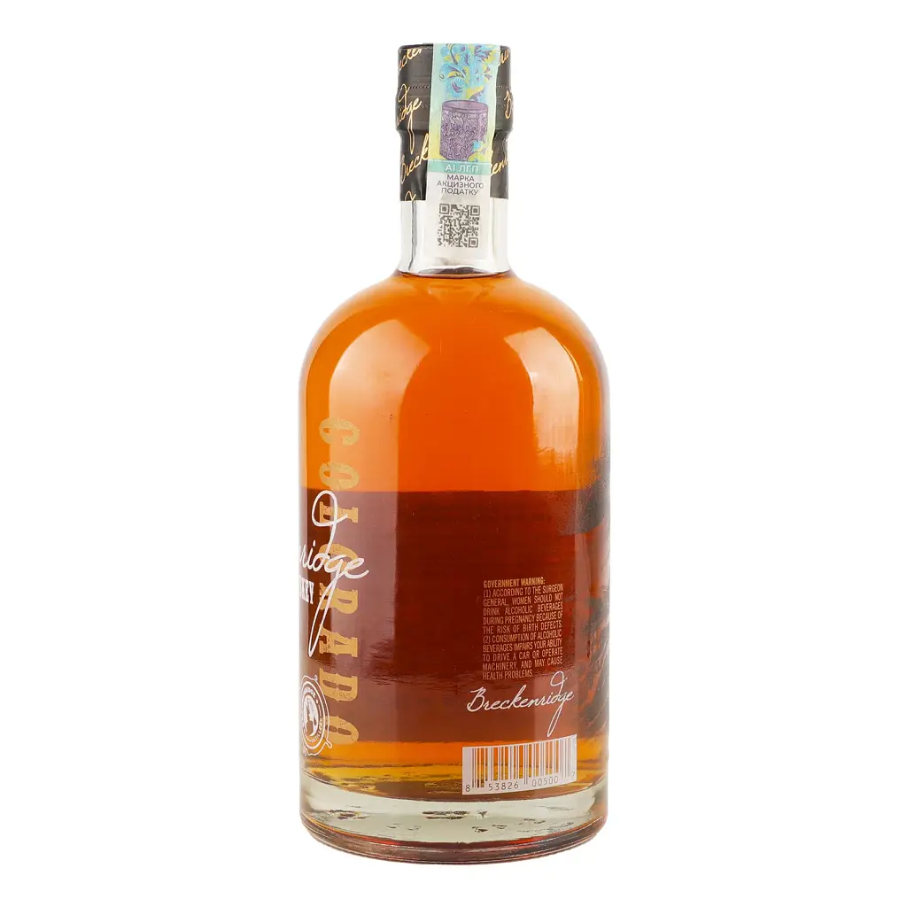 Віскі Breckenridge Blend of Bourbon Whiskey 43% 0.75 л - фото 2