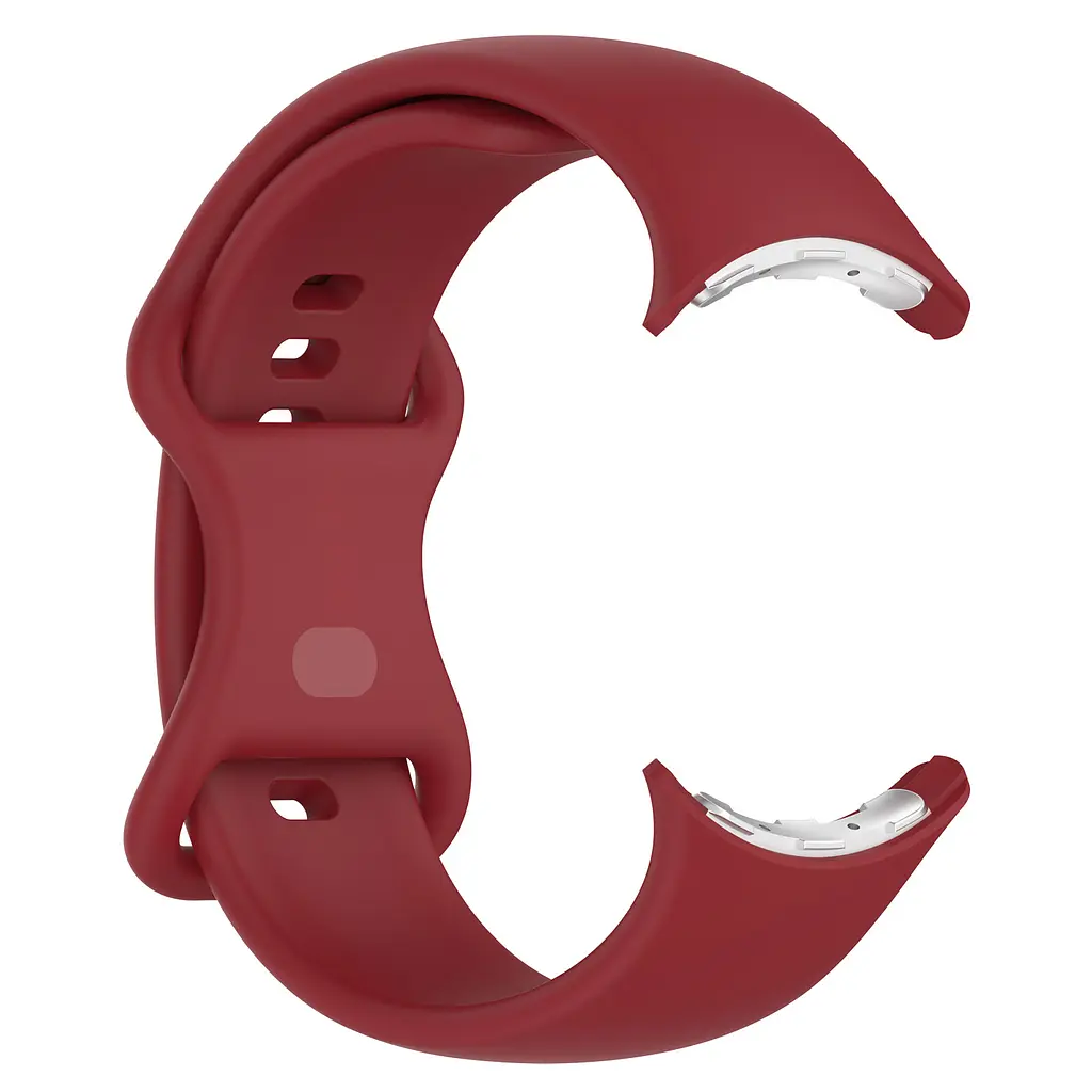 Силіконовий ремінець на смарт годинник Google Pixel Watch 41mm/2 41mm/3 41mm/4 41mm, Silicone, red, зі зручною застібкою, на фітнес браслет, ArmorStandart (ARM75437) - фото 2