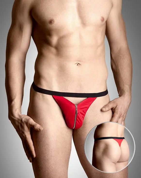 Чоловічі стрінги з блискавкою Mens thongs 4497 Soft Line створені для підкорювачів жіночих сердець SoftLine 5591449730 16543 - фото 4