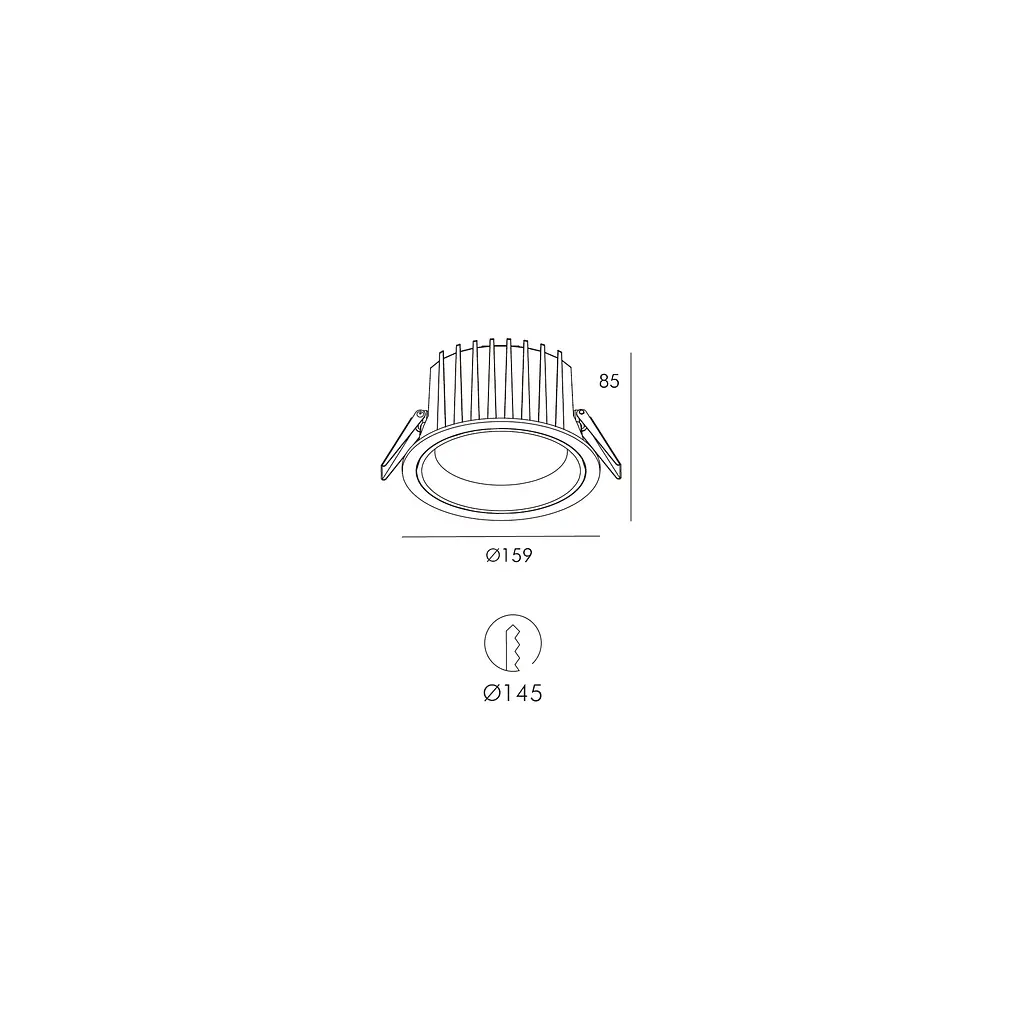 Точковий світильник Skarlat RDL73028-6 28W BK 4000K - фото 2