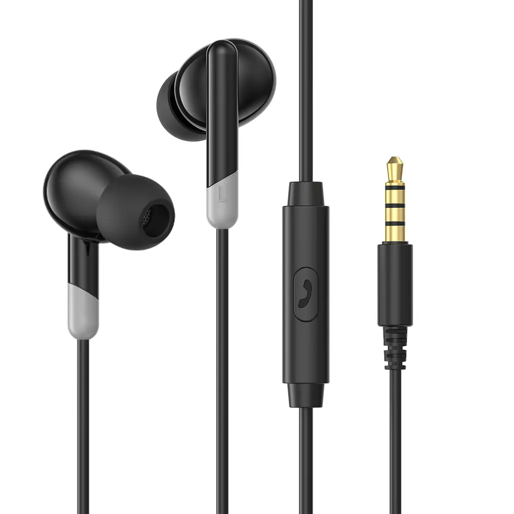 Вакуумні навушники з мікрофоном HAVIT E301P Black HAVIT (28702-000)