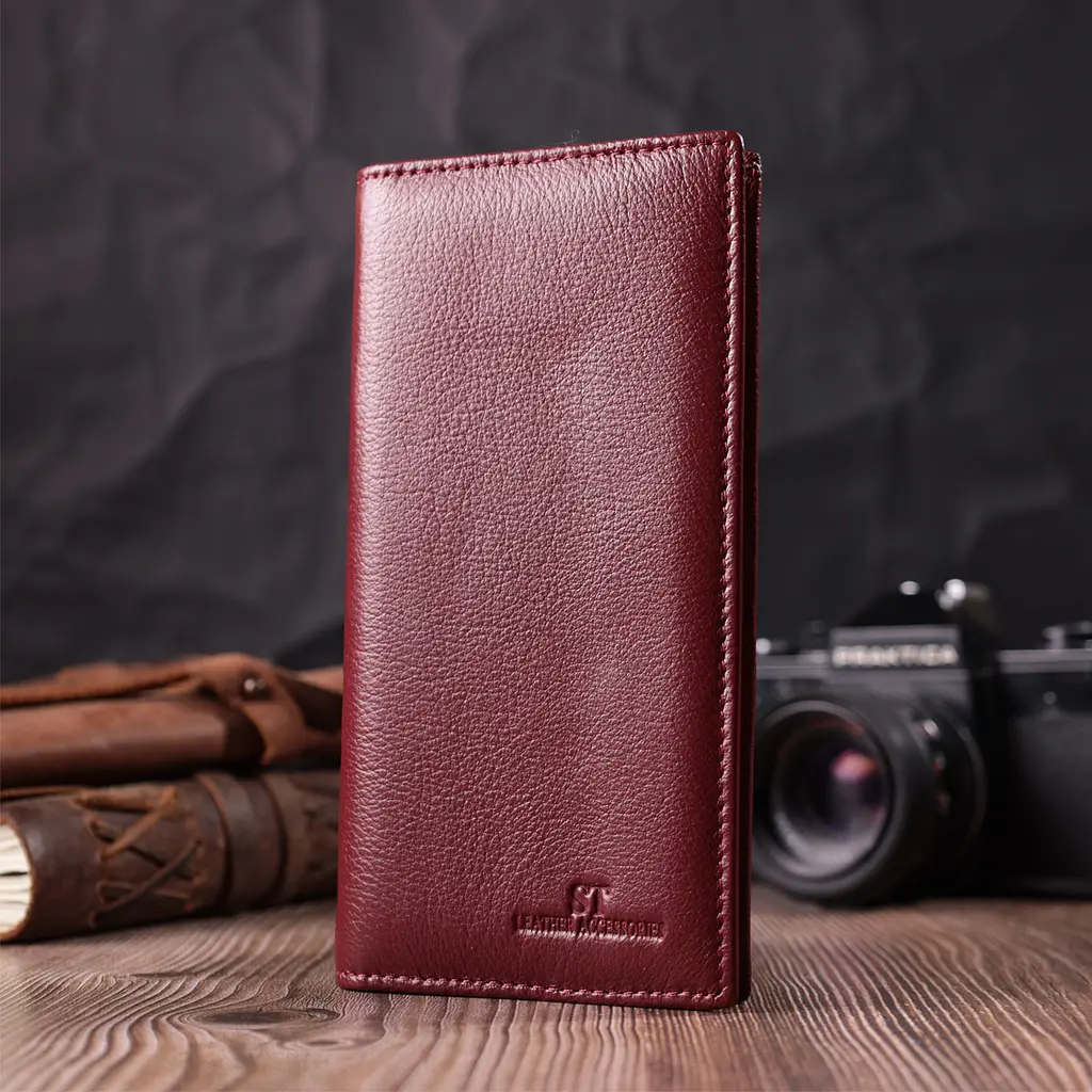 Жіночий шкіряний гаманець ST Leather 9.5х18.5х1.5 см acs0028470 - фото 7
