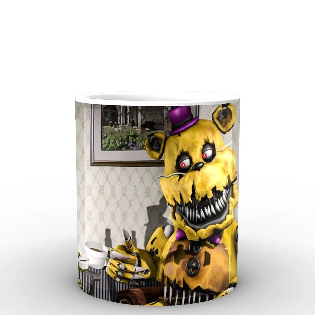 Кухоль GeekLand Five Nights At Freddys П'ять ночей з Фредді постер FN.02.019 330 мл білий - фото 3