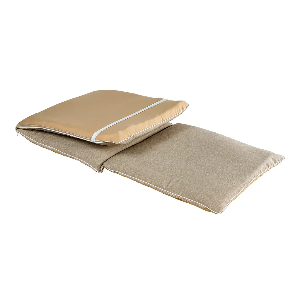 Матрас для шезлонга Ost-Fran Trio светло-бежевый меланж 4212, 189x58x5 см. - фото 2