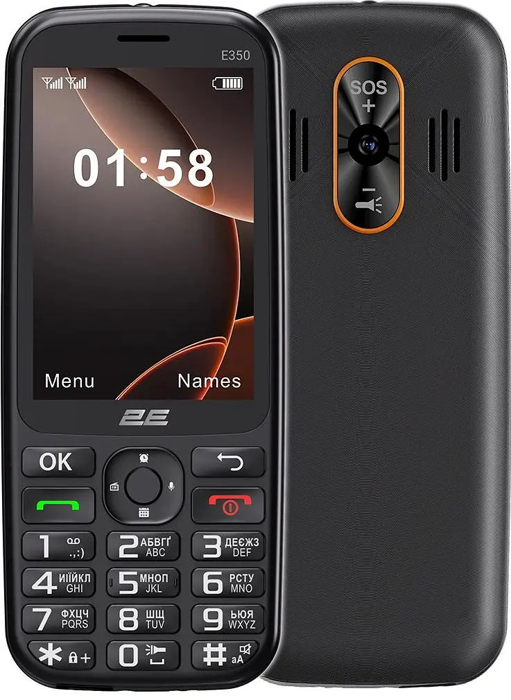 Мобильный телефон 2E E350 Black (694743656879)