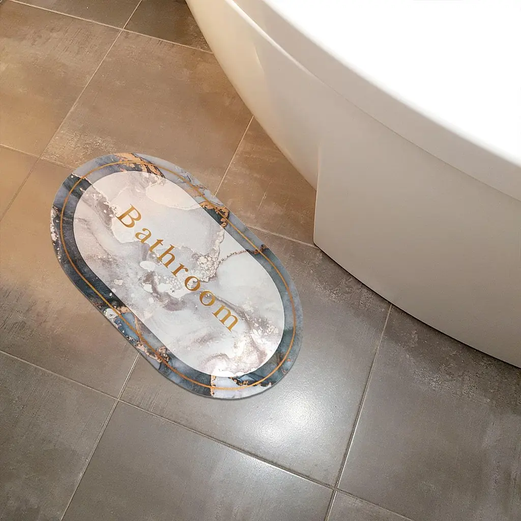 Вологопоглинаючий килимок Sticker Wall мармур Bathroom 40x60CMx3MM (D) SW-00001569 - фото 7