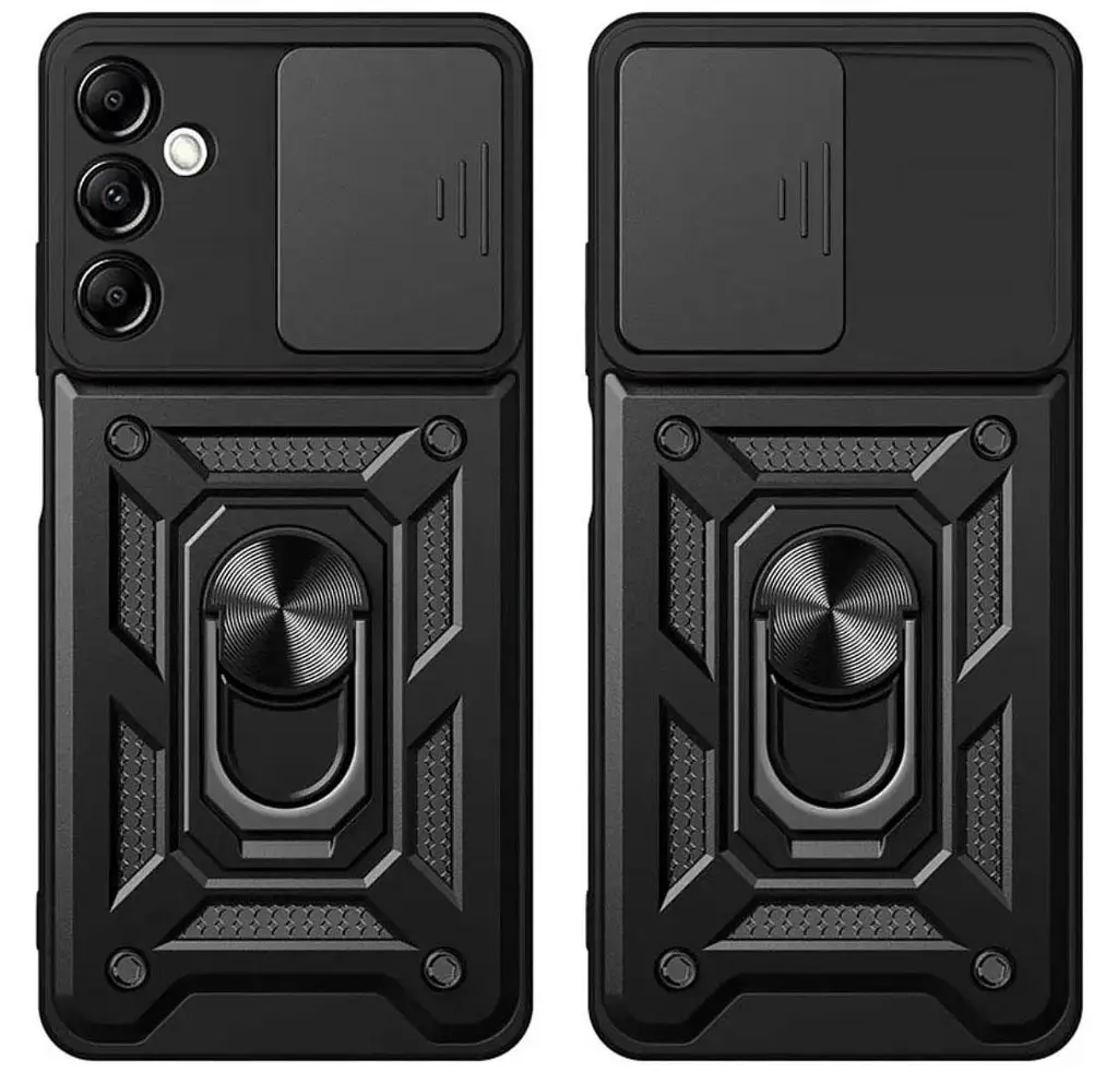 Чохол Primo Shockproof для Samsung Galaxy A26 5G (SM-A266) - протиударний, з підставкою і шторкою камери - Black - фото 2