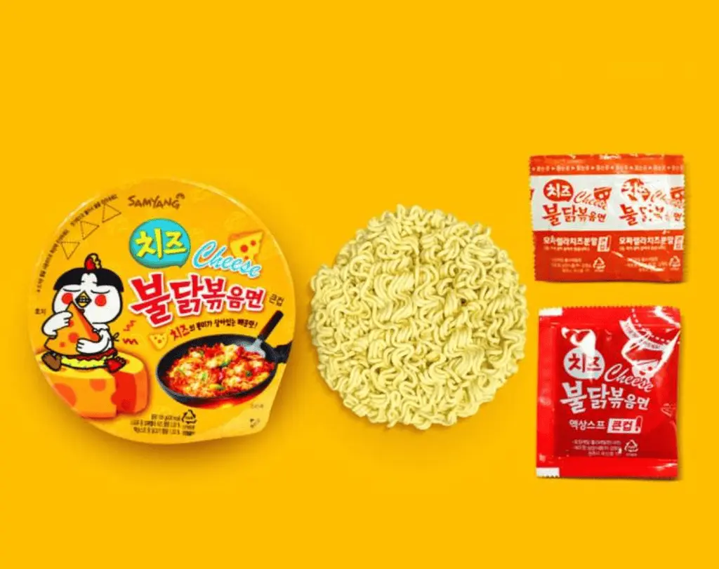 Локшина швидкого приготування Samyang Buldak Hot Chicken Flavour Ramen Cheese 105г - фото 2