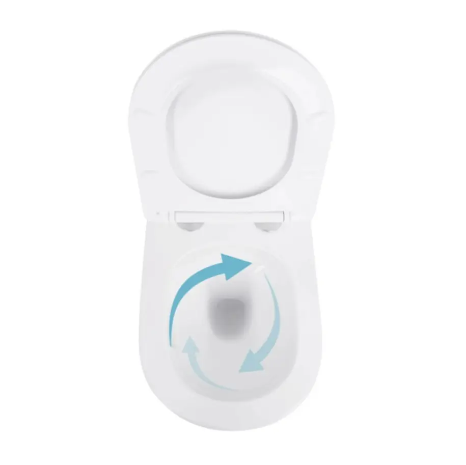 Унітаз підвісний Qtap Swan Ultra Quiet White, з сидінням Slim Duroplast/ Soft-close/ Quick Release QT16335180W - фото 5