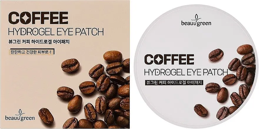 Тонізувальні гідрогелеві патчі з кофеїном 60 шт BeauuGreen Coffee Hydrogel Eye Patch - фото 2
