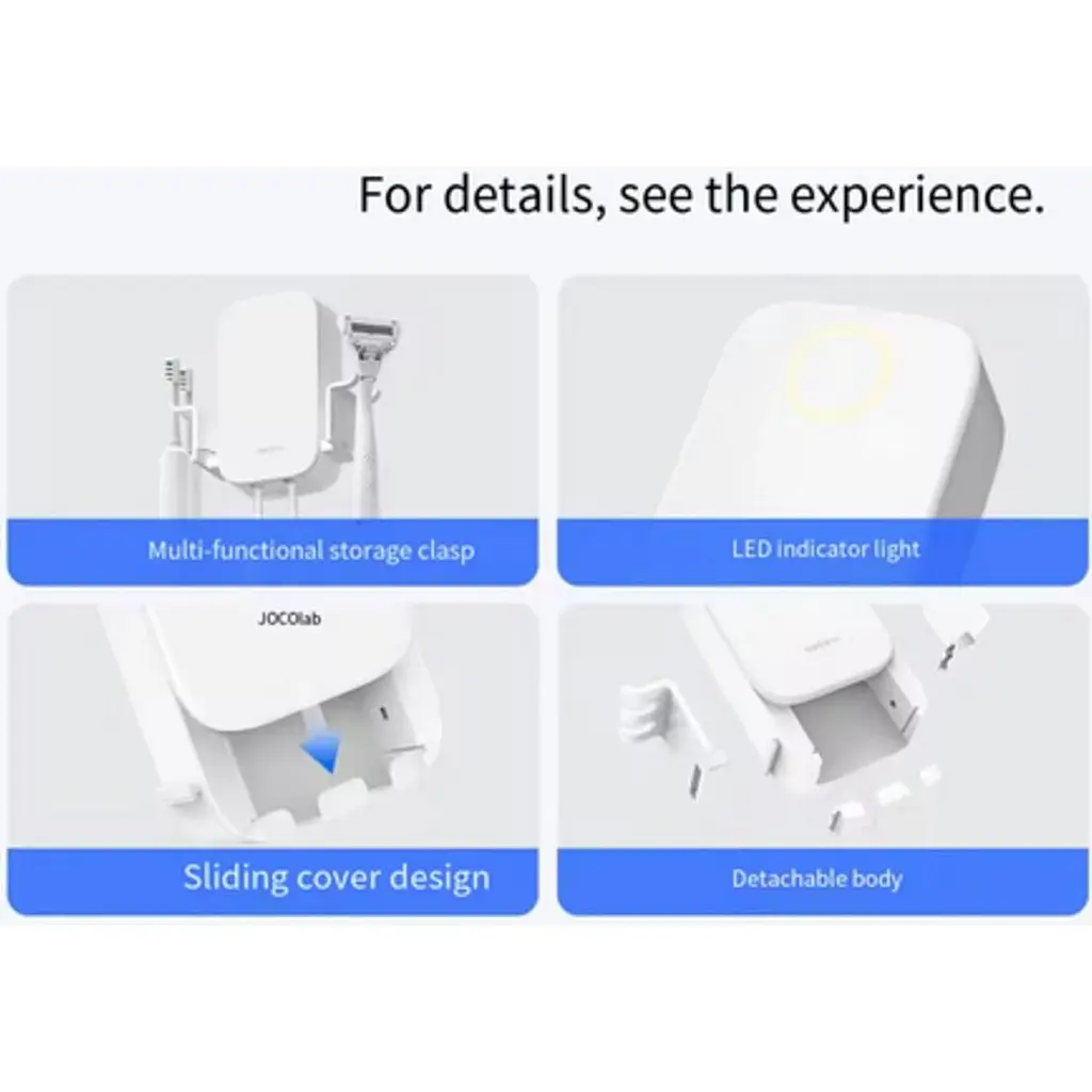 Стерилізатор для зубних щіток DOCO Disinfect Toothbrush Holder White (DH001) [162631] - фото 5