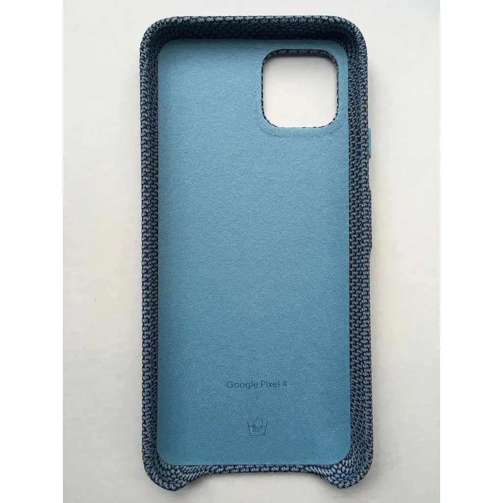 Противоударный чехол Google Soft Knit Fabric Case для Pixel 4 Blue Ish (GA01283) - фото 3