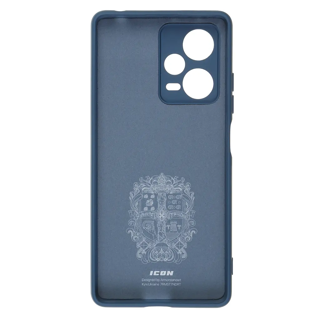 Чехол ArmorStandart ICON для Xiaomi Redmi Note 12 Pro+ 5G Camera cover Dark Blue (ARM65213) - фото 2