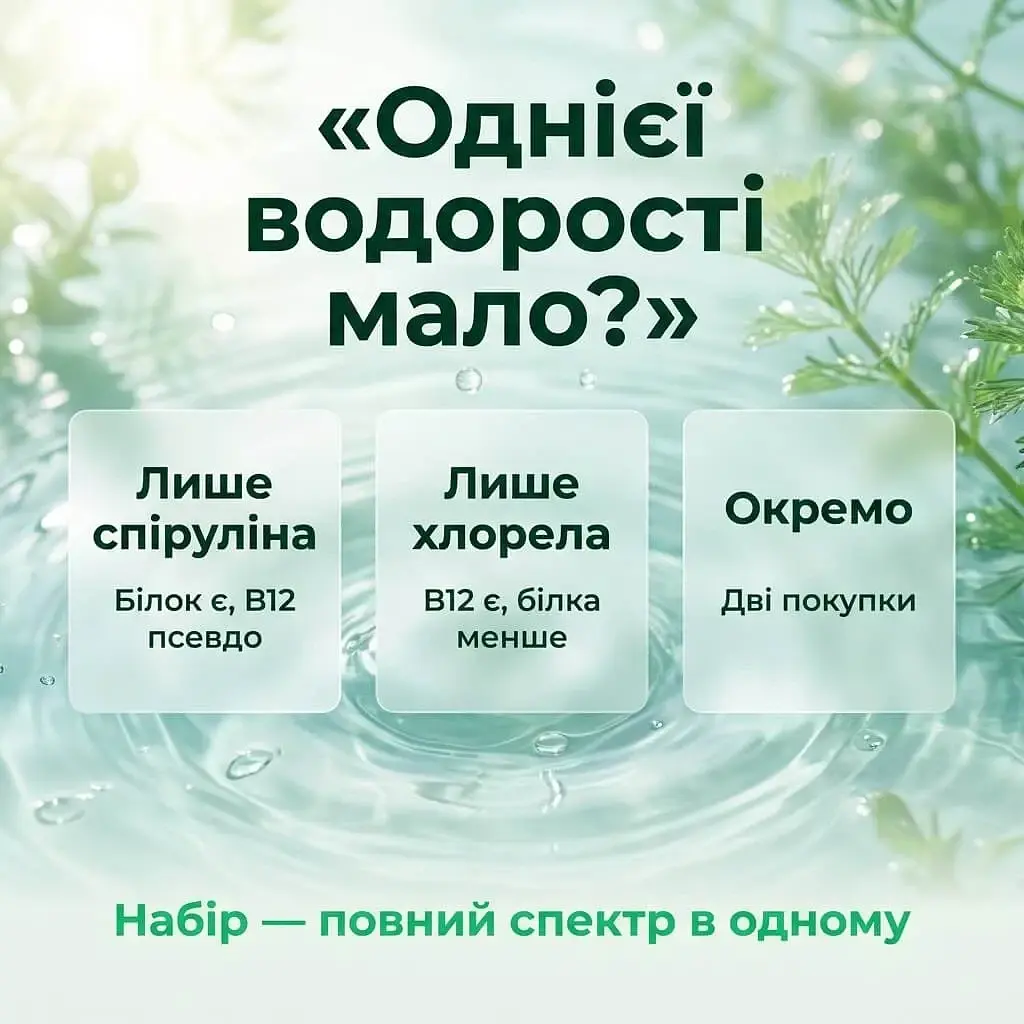 Набор "Полный спектр": спирулина + хлорелла в порошке 100+100 г - фото 8