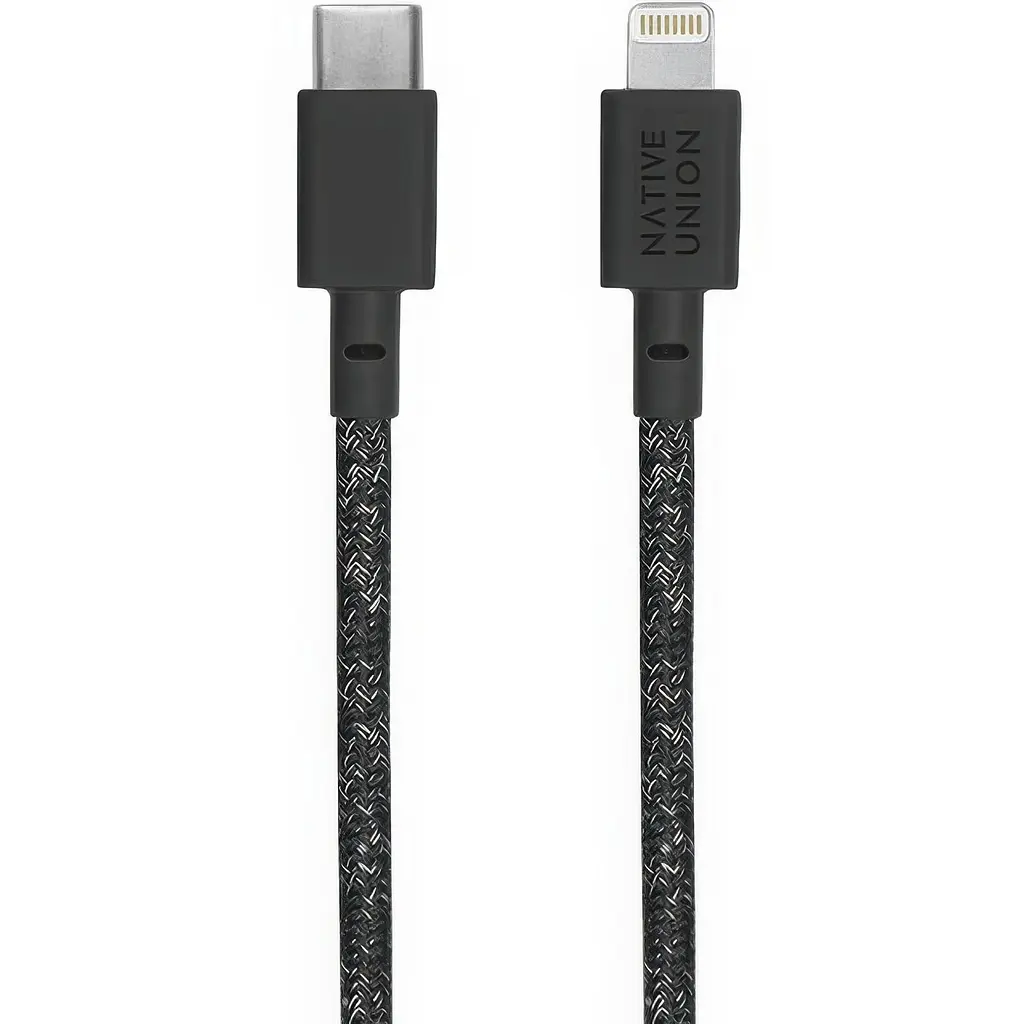 Кабель Native Union Night Cable USB-C to Lightning Cosmos Black 3 м (NCABLE-CL-COS-AP) - фото 2