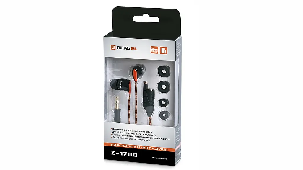 Гарнітура REAL-EL Z-1700 Mobile Black (EL124100037)
