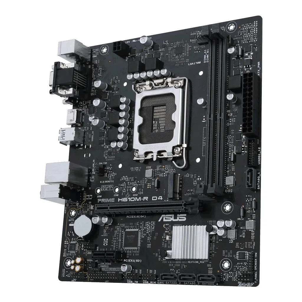 Материнська плата ASUS PRIME H610M-R D4-SI (PRIME H610M-R D4-SI) (Socket 1700, Intel H610, Micro-ATX) - фото 5