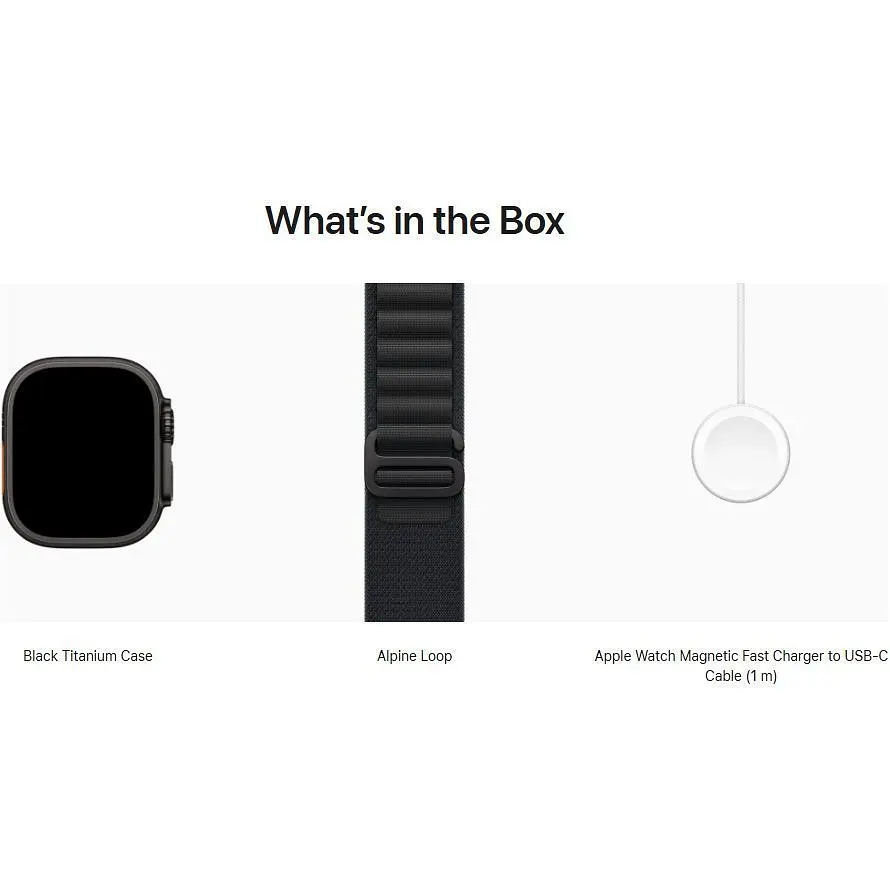 Смарт-годинник Apple Watch Ultra 3 49mm Black Titanium Case with Black Alpine Loop Medium (MF0V4) [145330] - фото 4