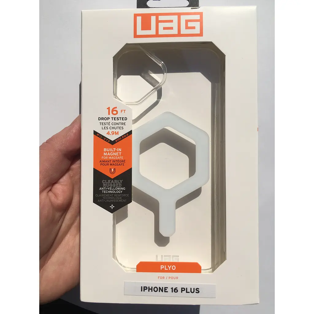 Оригінальний протиударний чохол UAG Plyo MagSafe для iPhone 16 Plus Прозорий 114479114341 - фото 2