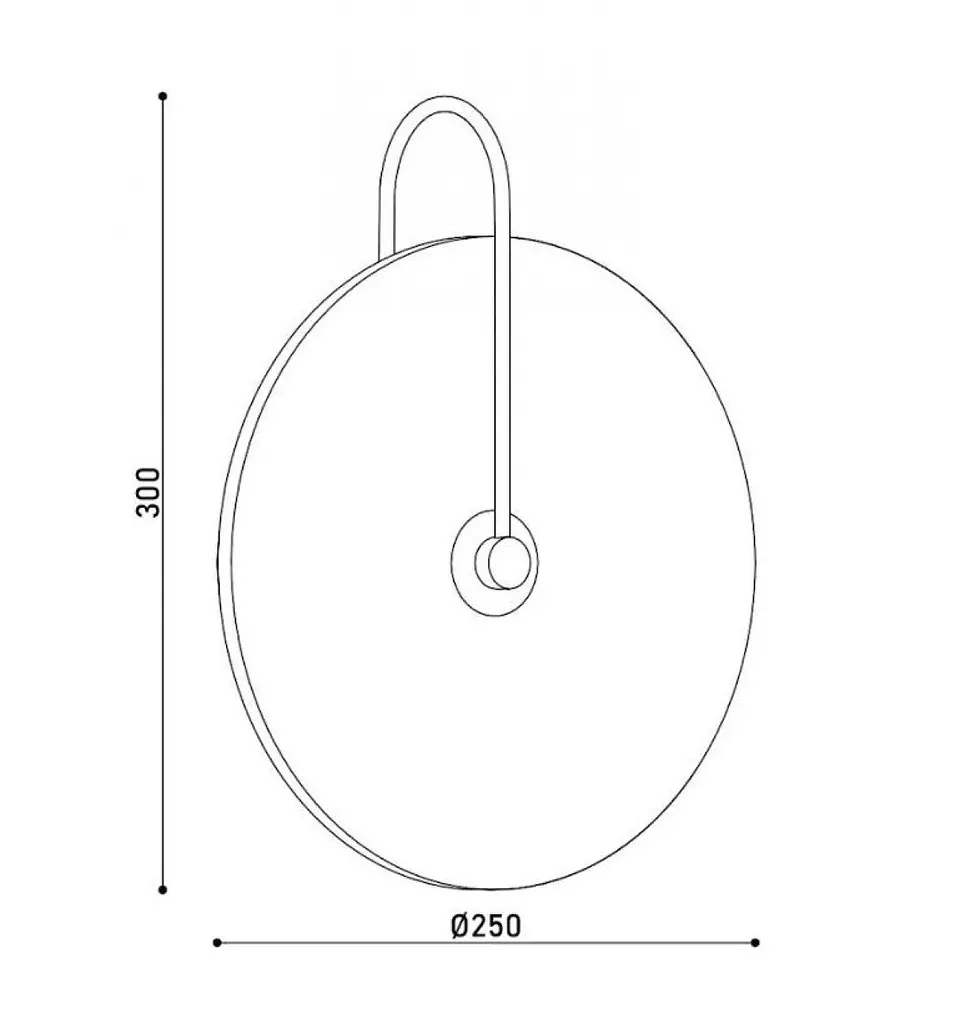 Бра KLOODI DECO WA-IRIS 250 3K BK - фото 4