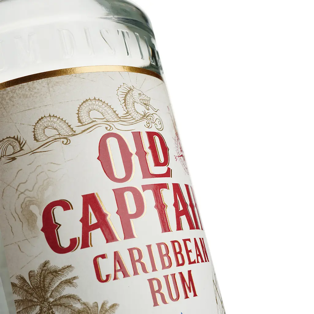 Ром Old Captain Caribbean White 37.5% 1 л - фото 3