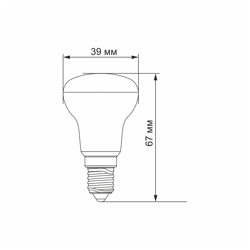 LED-лампа Videx R39e 4W E14 3000K (23491-000) - фото 3