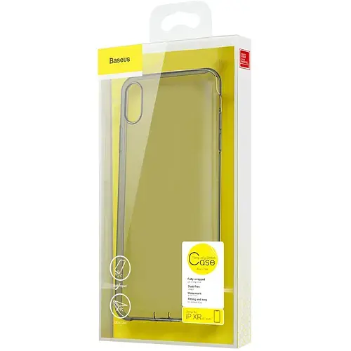 Чохол Baseus для iPhone Xr Simplicity Прозорий Чорний (ARAPIPH61A01) - фото 2