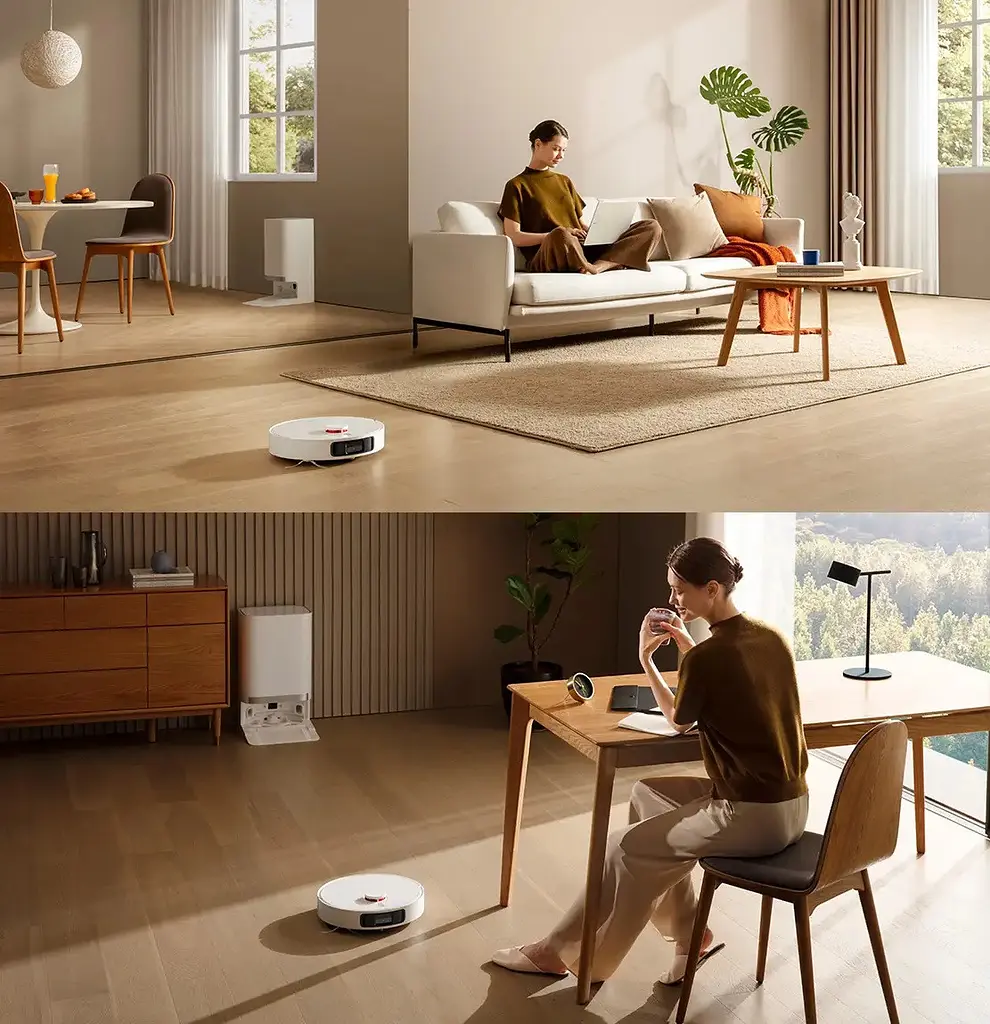 Робот-пилосос мийний + самоочищення Xiaomi Robot Vacuum X20+ (C102) білий - фото 9