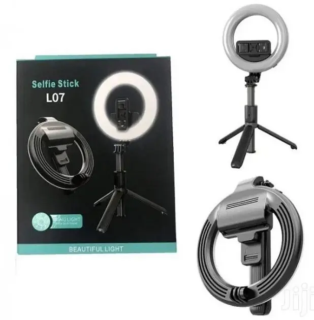 Монопод штатив для селфі Bluetooth з LED підсвічуванням Selfie stick L07 на 3 режими з пультом (7332) - фото 8