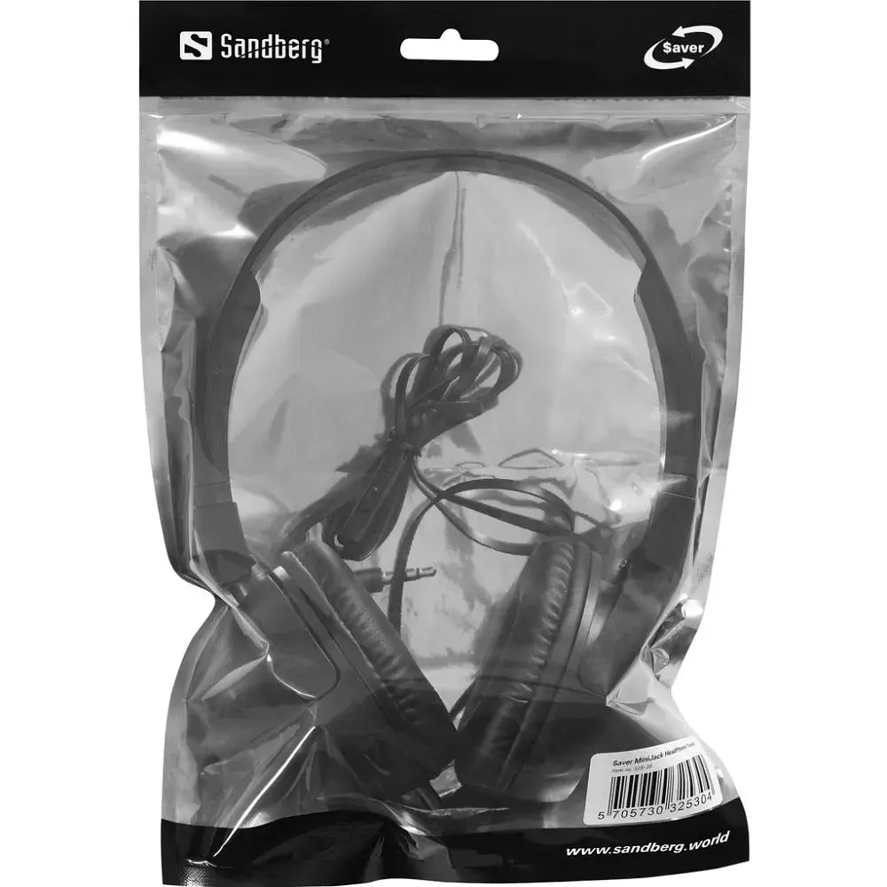 Гарнітура Sandberg Saver MiniJack HeadPhone Travel, 3,5мм, Black (325-30) - фото 6
