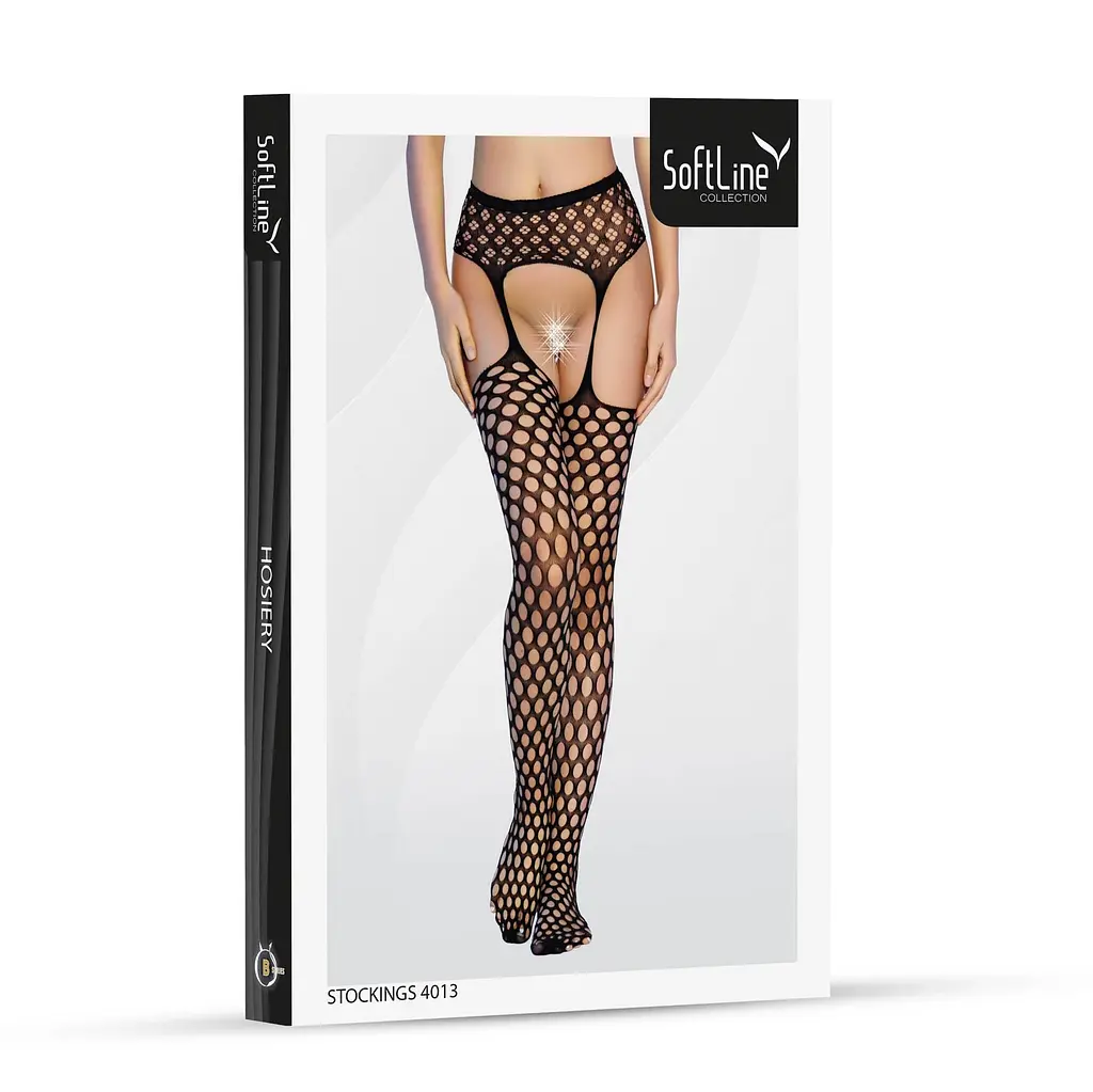 Панчохи SoftLine 4013, One Size (чорний) - фото 3