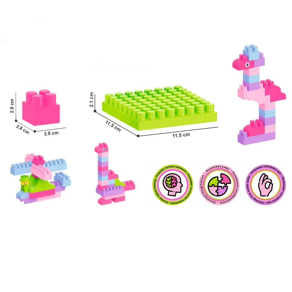 Дитячий конструктор "Building blocks" ТехноК 6535TXK, 90 деталей - фото 4